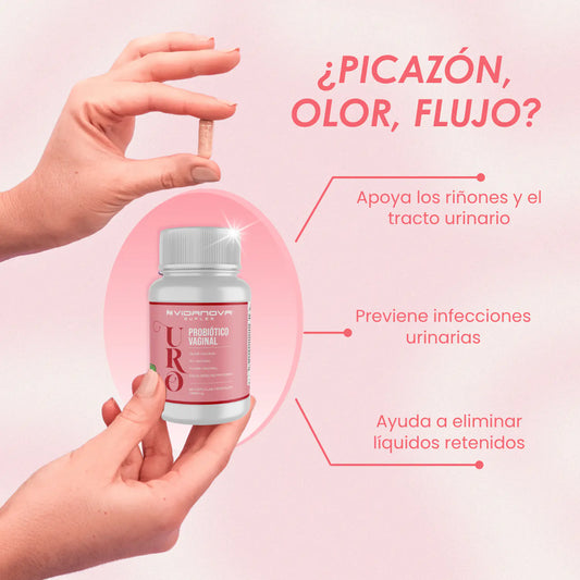 URO · Arándano Rojo, D-Manosa y Probióticos · 60 Cápsulas