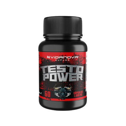 Testo Power · Maca Negra, Tribulus y Ginseng · 60 Cápsulas