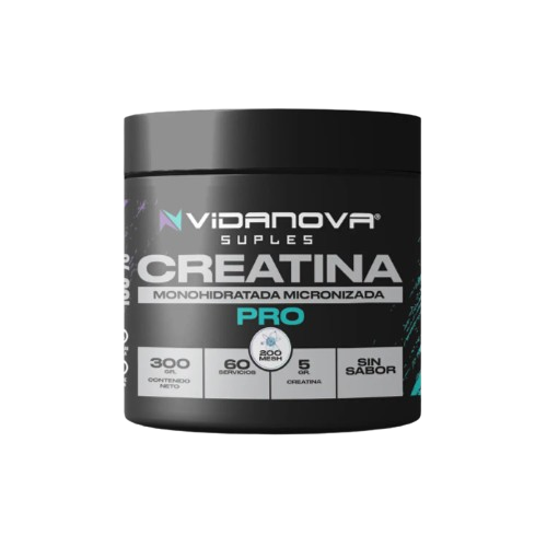 Creatina Monohidratada Micronizada · 300g · 60 Porciones · Sin Aditivos