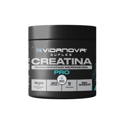 Creatina Monohidratada Micronizada · 300g · 60 Porciones · Sin Aditivos