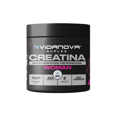 Creatina Monohidratada Micronizada Woman · 300g · 60 Porciones · Sin Aditivos