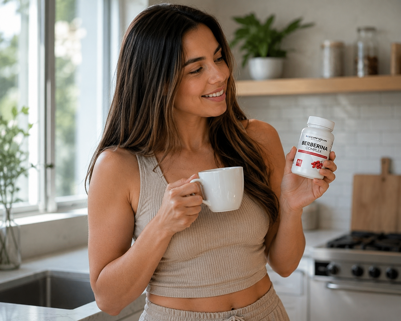 Berberina Complex Vidanova – Berberina + Vinagre de Manzana + Canela – 60 Cápsulas