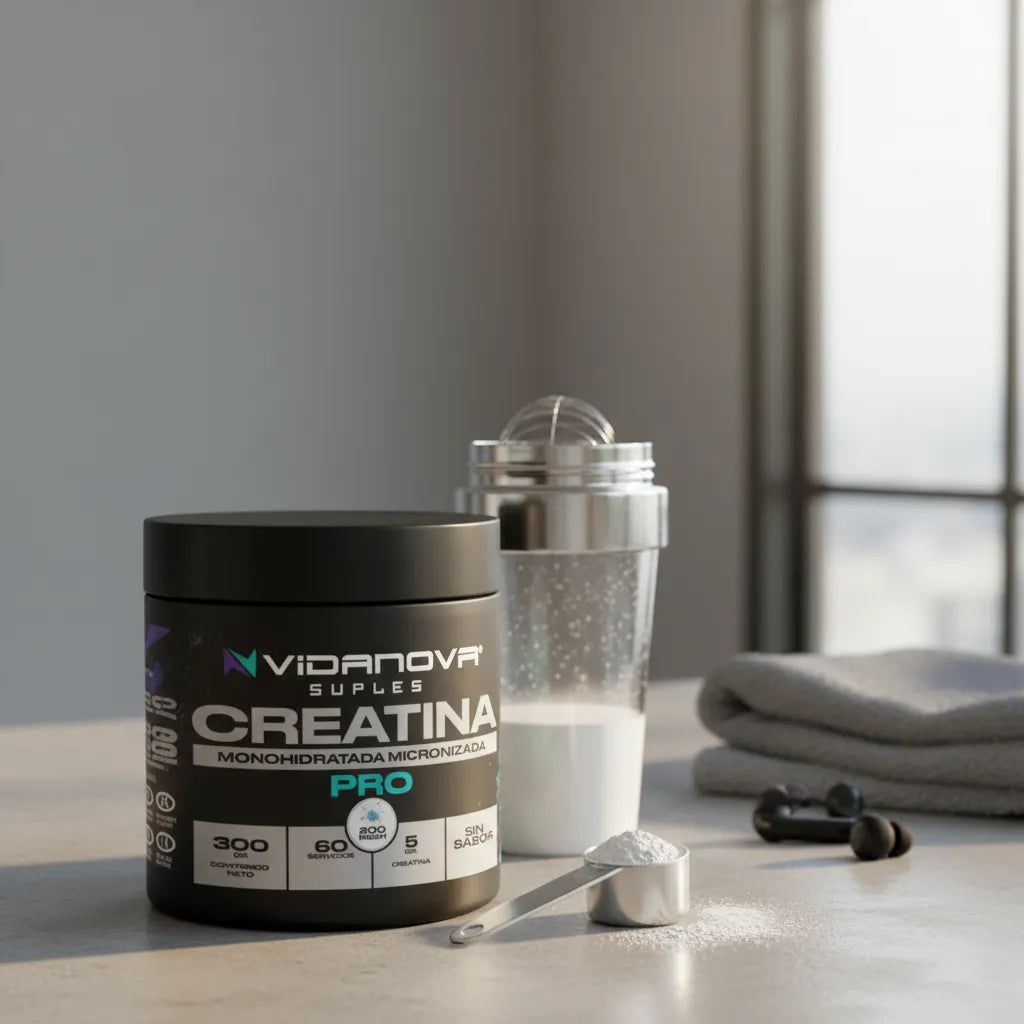 Creatina Monohidratada Micronizada · 300g · 60 Porciones · Sin Aditivos