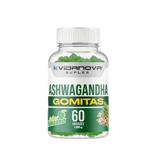 Ashwagandha 800mg en Gomitas · 60 Unidades · Sin Azúcar