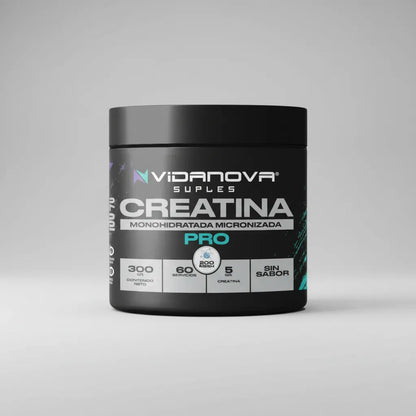 Creatina Monohidratada Micronizada · 300g · 60 Porciones · Sin Aditivos