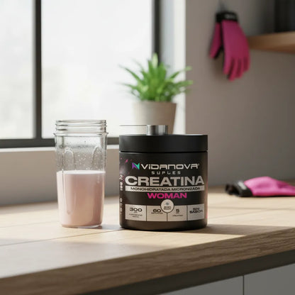 Creatina Monohidratada Micronizada Woman · 300g · 60 Porciones · Sin Aditivos