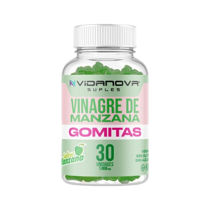 Vinagre de Manzana 1000mg en Gomitas · 30 Porciones · Sin Acidez
